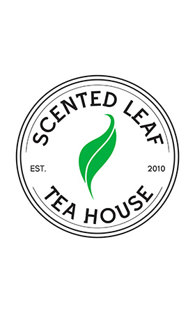 Scented Leaf tea house logo